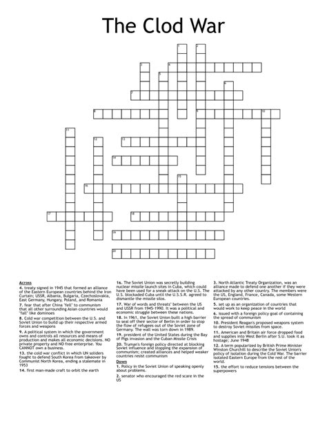 Disheveled clod crossword - The Crossword Solver found 30 answers to "Ragged, dishevelled, cloak goes with it (6)", 6 letters crossword clue. The Crossword Solver finds answers to classic crosswords and crossword puzzles. Enter the length or pattern for better results. Click the answer to find similar crossword clues . Enter a Crossword Clue.